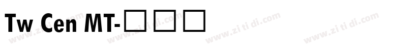 Tw Cen MT字体转换